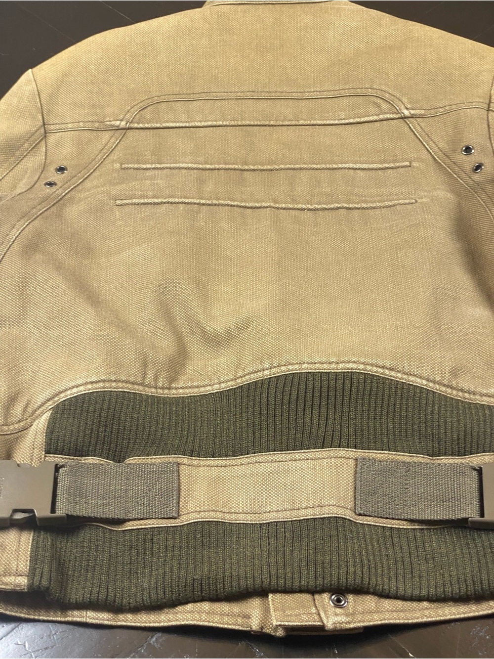 Vintage Dior Jacket in Olive Green with Black Satin Lining.  Rare! - Picture 12 of 14